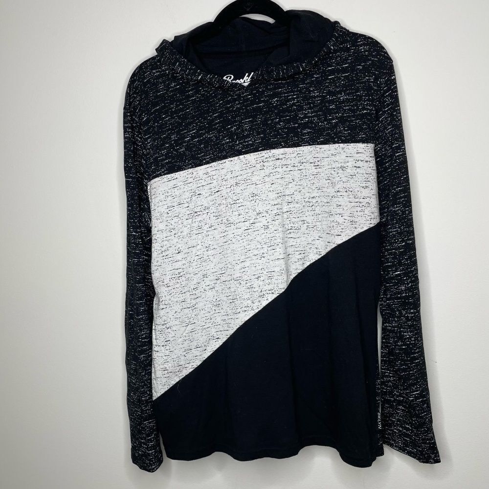 Brooklyn Cloth- Black & White Speckled Light Hoodie